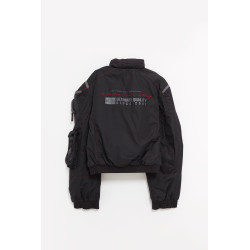 MARTINE ROSE BLACK BUMBAG JACKET